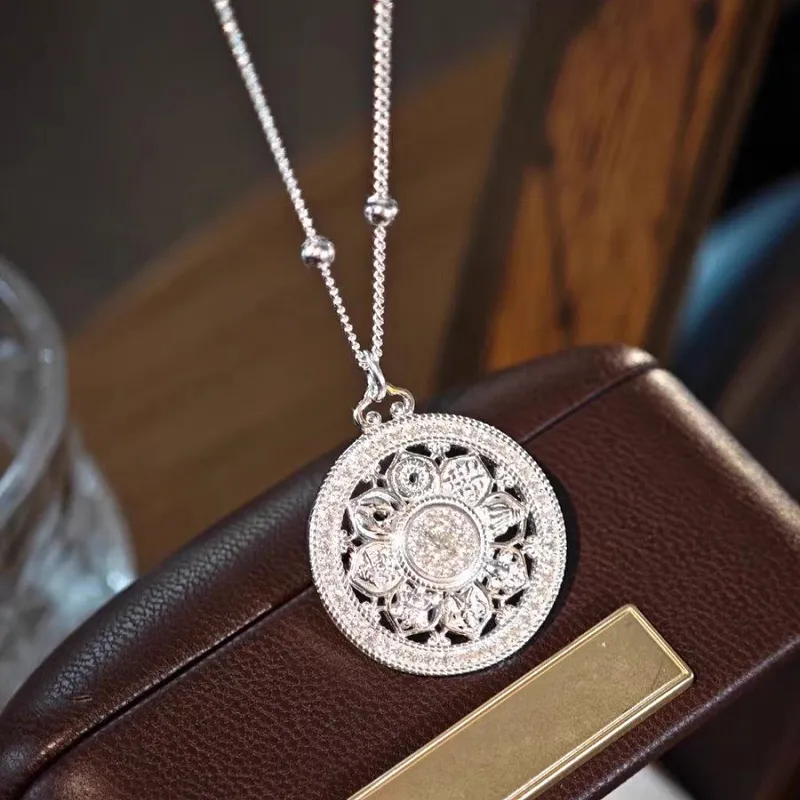 CUTE DAME S 990 Silver Necklaces Women's Silver Gold-5