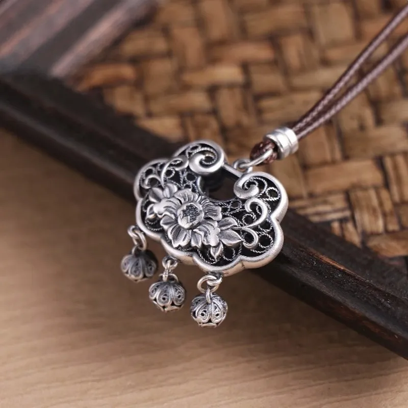 CUTE DAME S999 Sterling Silver Necklaces Unisex Silver-5