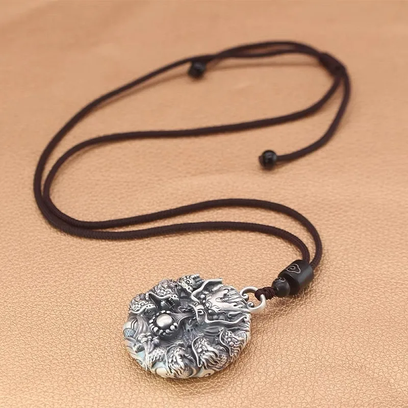 CUTE DAME S999 Sterling Silver Necklaces Unisex Silver-6