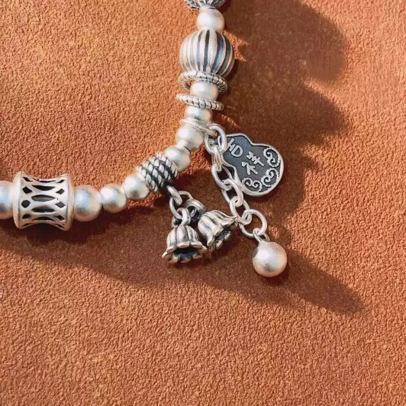 CUTE DAME 999 Fine Silver Pure Silver Bracelets Women's Silver-2