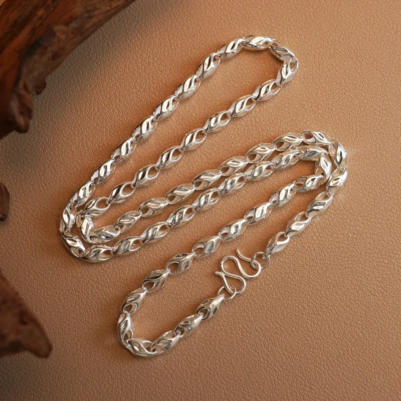 CUTE DAME Sterling Silver Necklaces Unisex-3