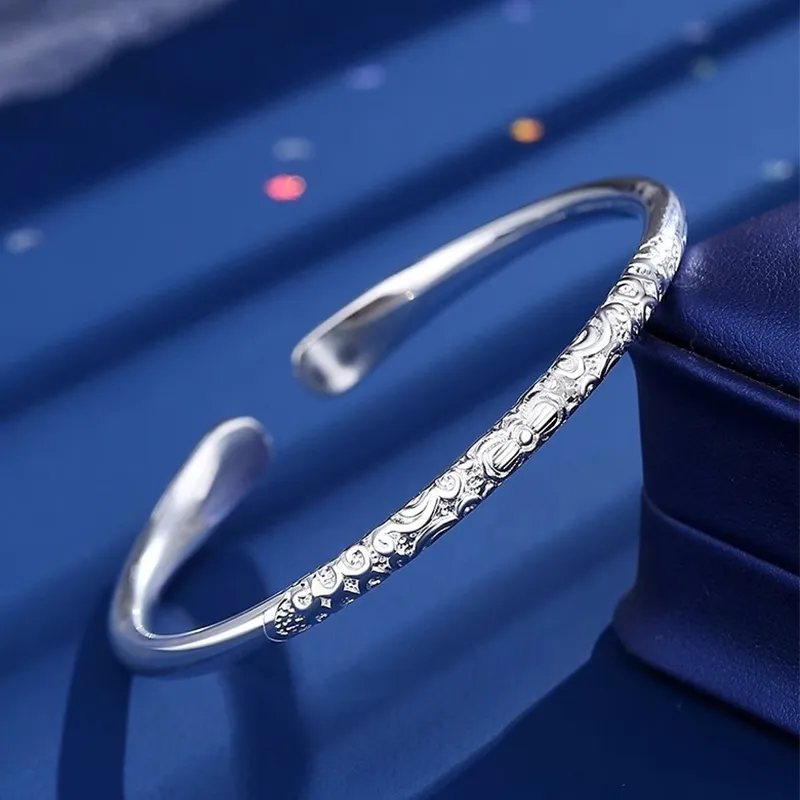 CUTE DAME S999 Fine Silver Sterling Silver Bracelets Women's-2