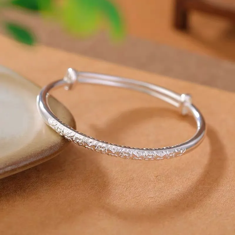 CUTE DAME 999 Fine Silver Sterling Silver Bracelets Women's Silver-1