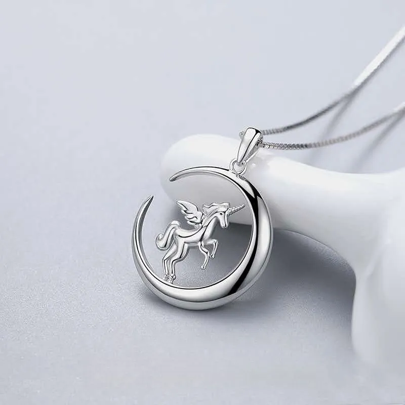 CUTE DAME S925 Silver Necklace Women's Silver-2