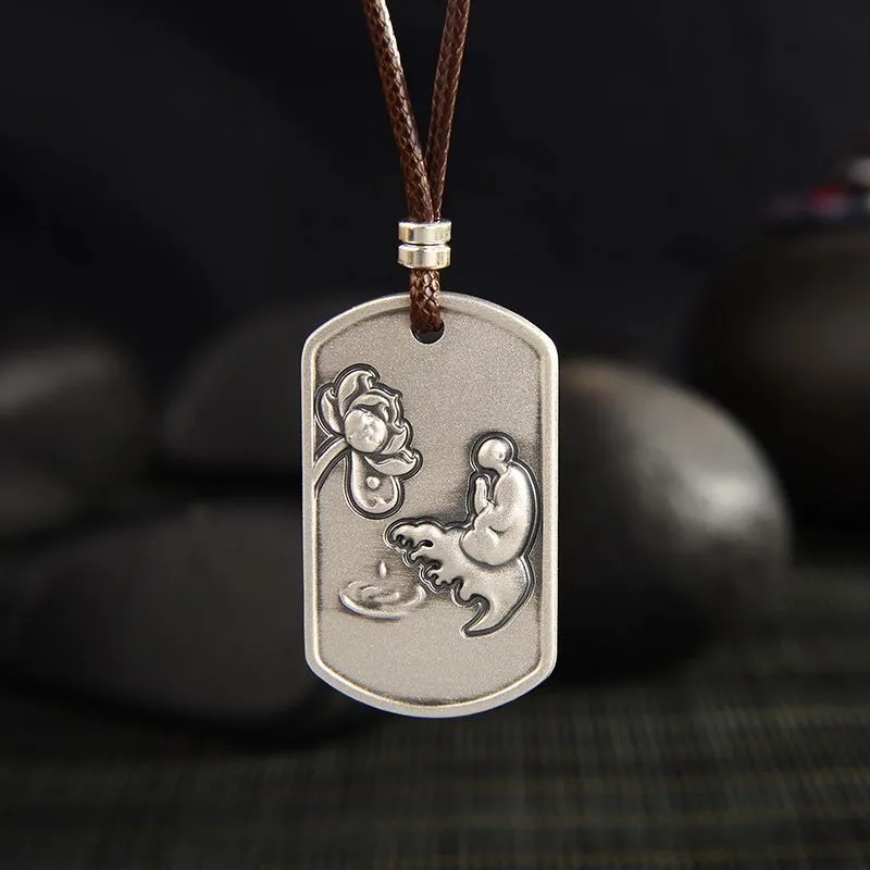 CUTE DAME S999 Sterling Silver Necklaces Unisex Silver-4
