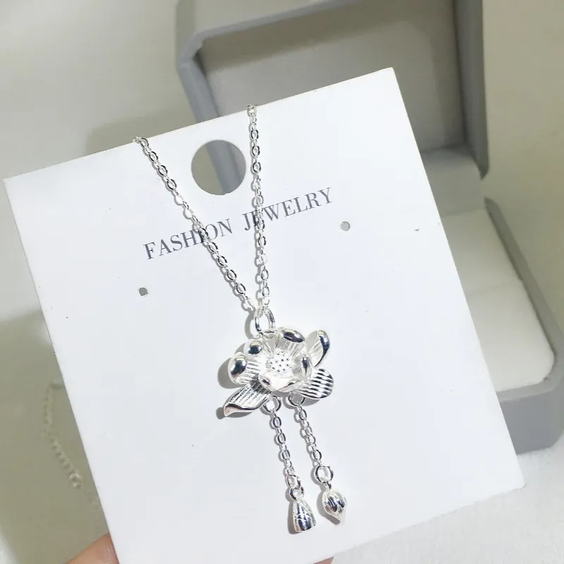CUTE DAME S990 Sterling Silver Necklaces Women's Silver-3