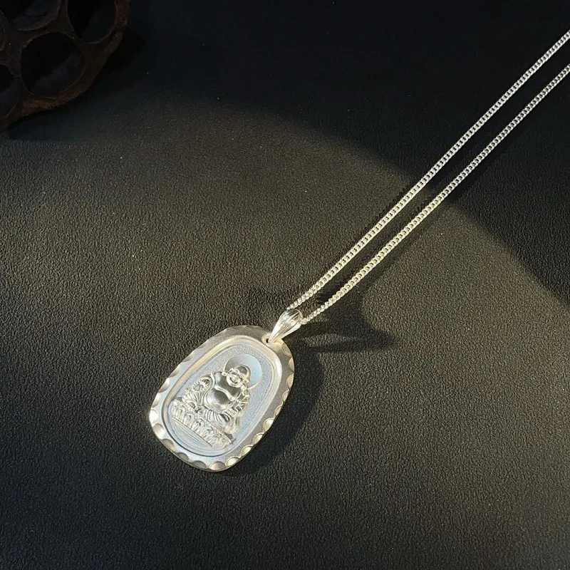 CUTE DAME S999 Sterling Silver Necklaces Unisex Silver-3
