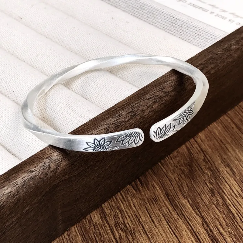 CUTE DAME S999 Fine Silver Sterling Silver Bracelets Women's Silver-1