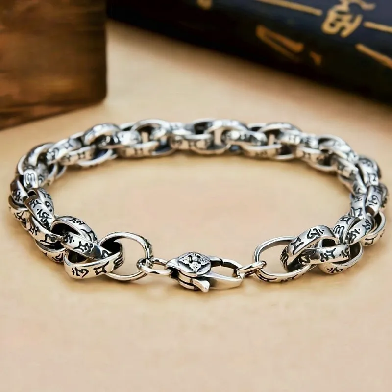 CUTE DAME 925 Sterling Silver Bracelets Unisex Silver-1