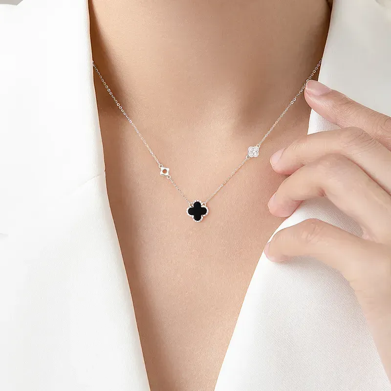 CUTE DAME Sterling Silver Necklaces Women's-4