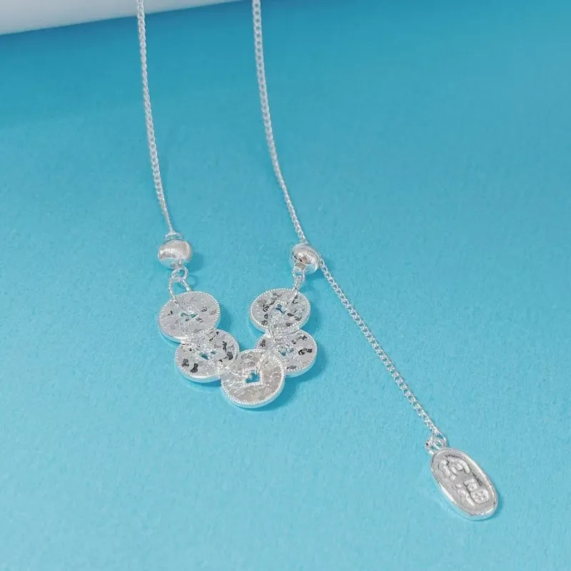 CUTE DAME S999 Fine Silver Necklaces Women's-7