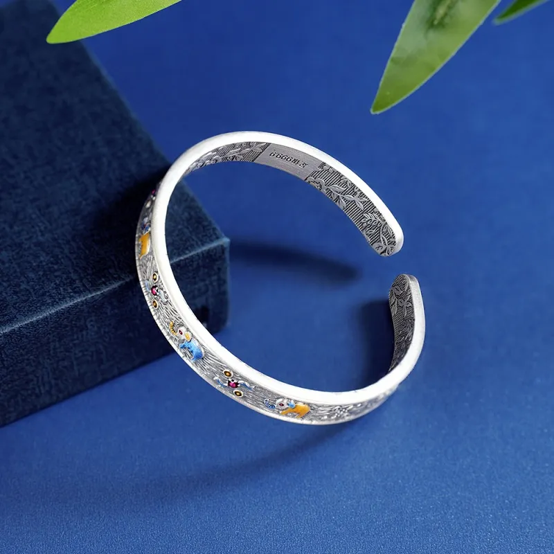 CUTE DAME S999 Sterling Silver Bracelets Women's Silver-3
