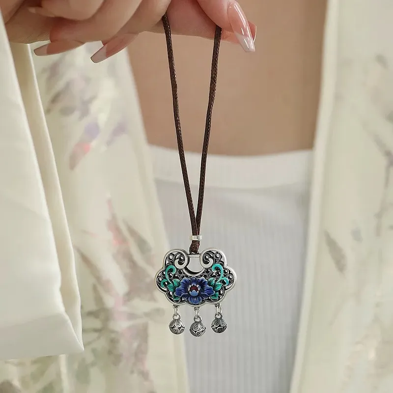 CUTE DAME S999 Fine Silver Necklaces Women's Silver-4