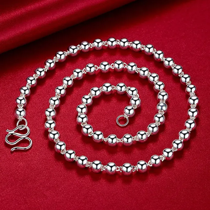 CUTE DAME Sterling Silver Necklaces Unisex-13