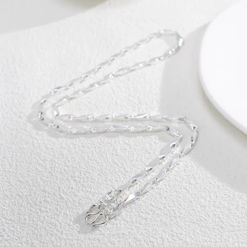CUTE DAME Sterling Silver Necklaces Men's-4