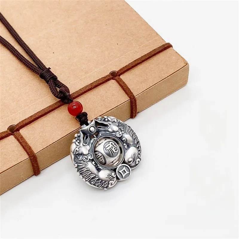 CUTE DAME S999 Fine Silver Sterling Silver Necklaces Unisex Silver-2