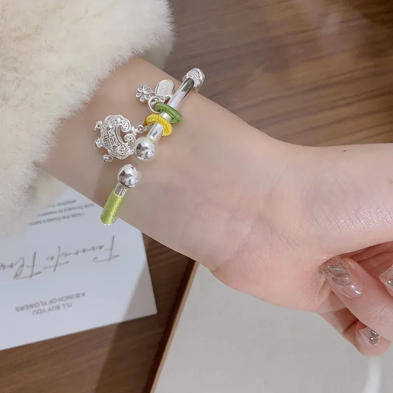 CUTE DAME S999 Fine Silver Sterling Silver Bracelets Women's Silver-3