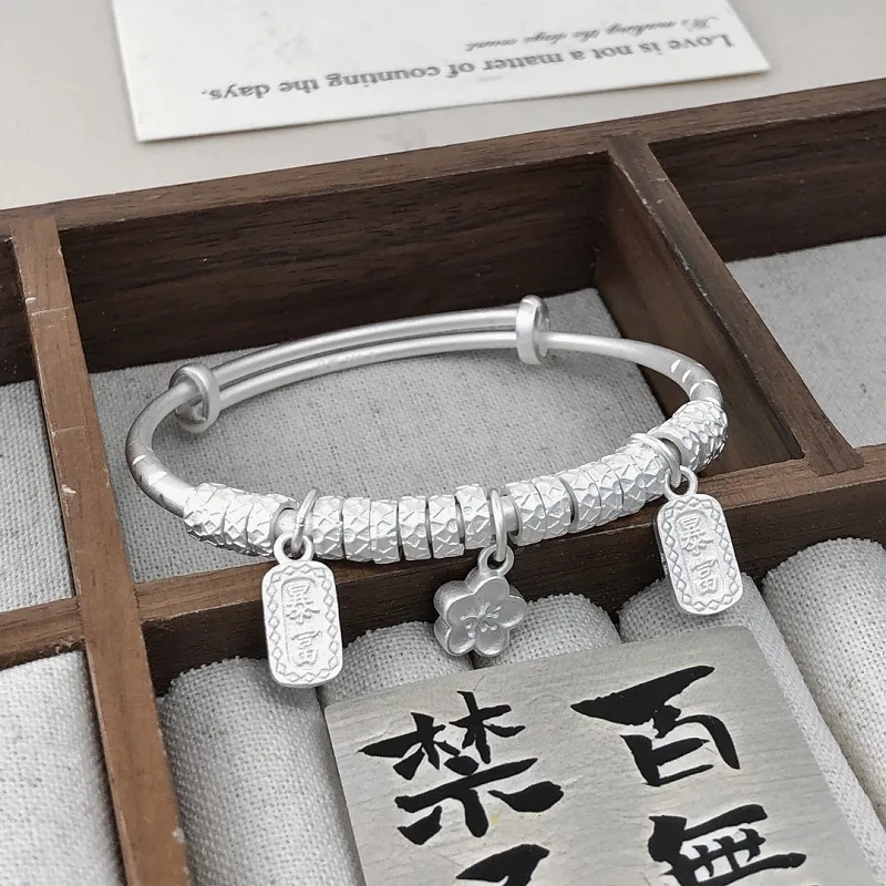 CUTE DAME S999 Bangles Women's Silver-4
