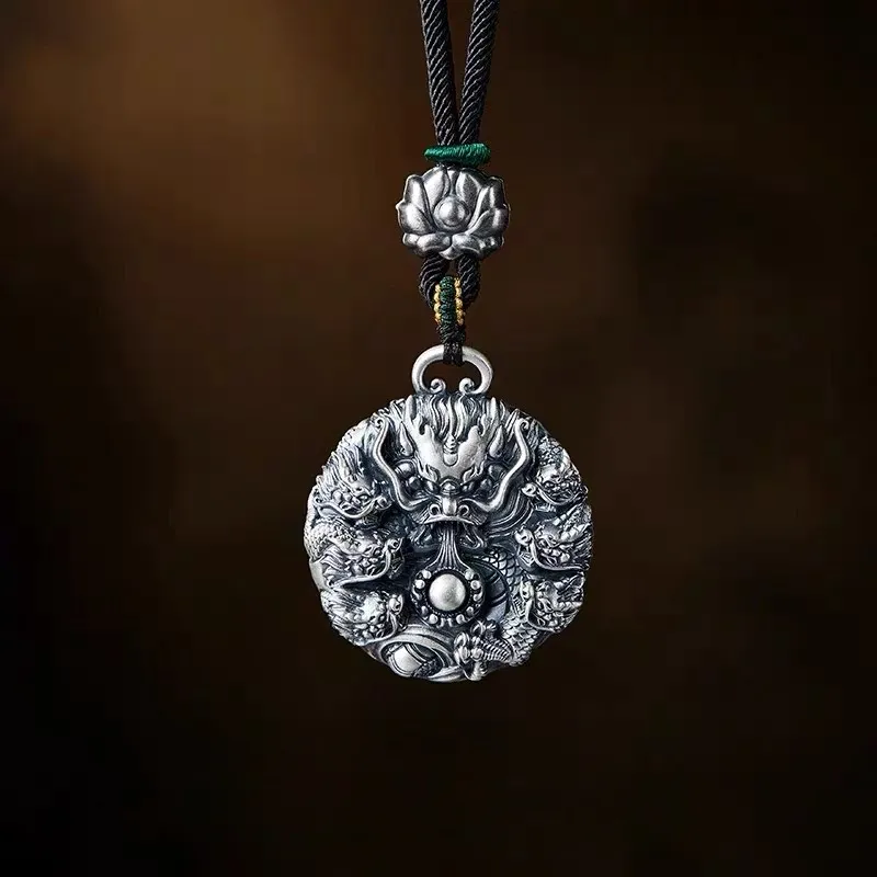 CUTE DAME S999 Sterling Silver Necklaces Unisex Silver-3