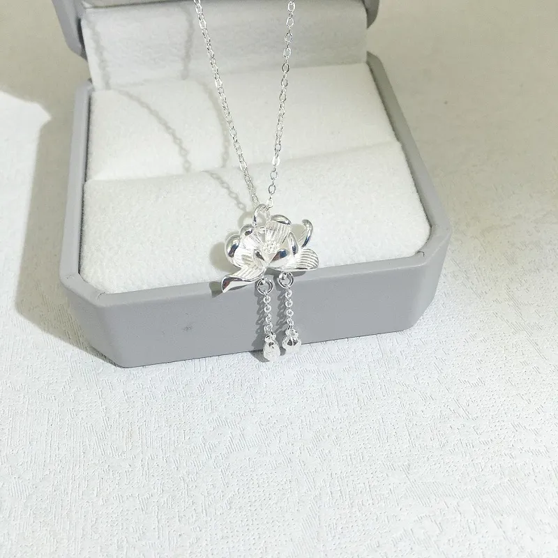 CUTE DAME S990 Sterling Silver Necklaces Women's Silver-4