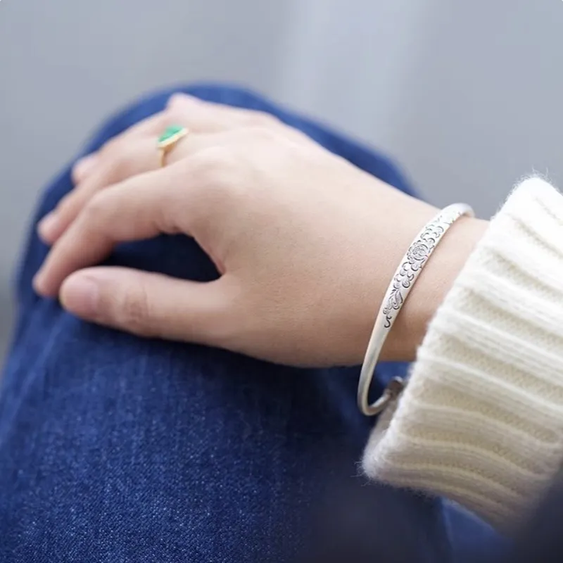 CUTE DAME S999 Fine Silver Sterling Silver Bracelets Women's Silver-3