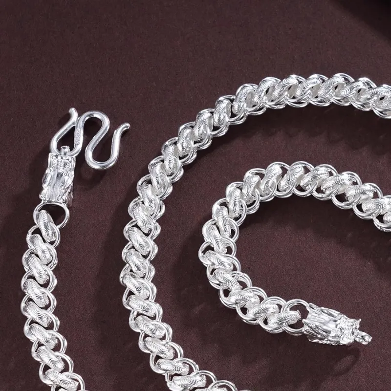 CUTE DAME Sterling Silver Necklaces Men's-2