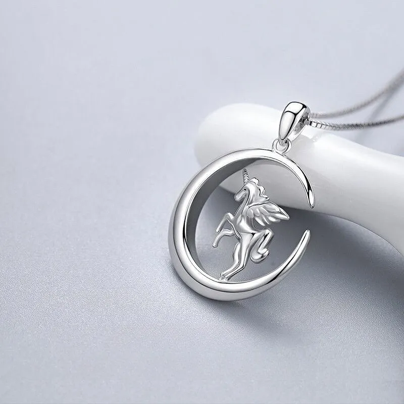 CUTE DAME S925 Silver Necklace Women's Silver-3