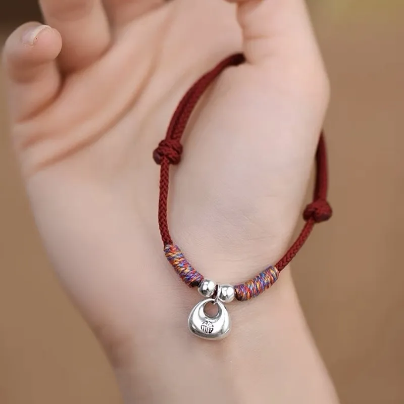 CUTE DAME S999 Pure Silver Bracelets Unisex Silver-2