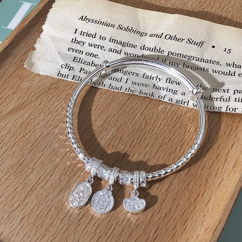 CUTE DAME S999 Sterling Silver Bracelets Women's Silver-1