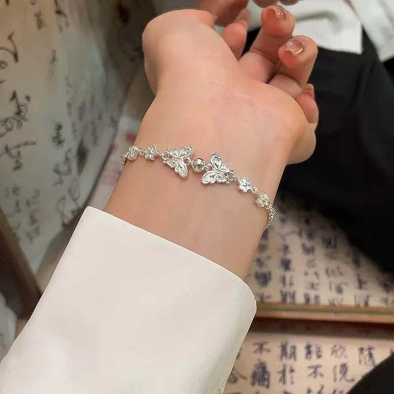 CUTE DAME S990 Pure Silver Bracelets Women's Silver-2