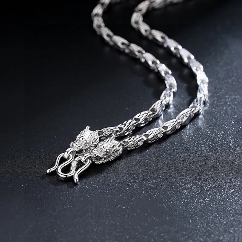 CUTE DAME Sterling Silver Necklaces Unisex-1