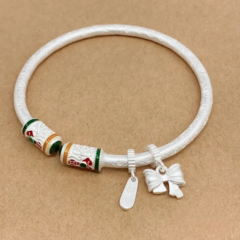 CUTE DAME S999 Fine Silver Sterling Silver Bracelets Women's Silver-2