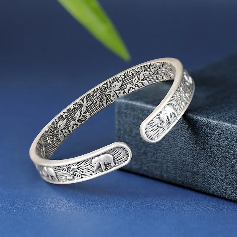 CUTE DAME S999 Sterling Silver Bracelets Women's Silver-4