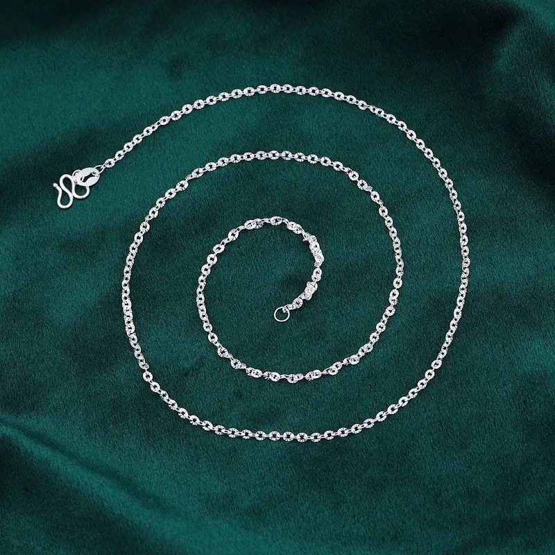 CUTE DAME S999 Sterling Silver Necklaces Women's Silver-3