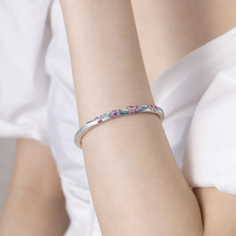 CUTE DAME S999 Sterling Silver Bracelets Women's Silver-3