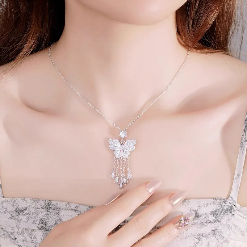 CUTE DAME 999 Fine Silver Necklaces Women's-3