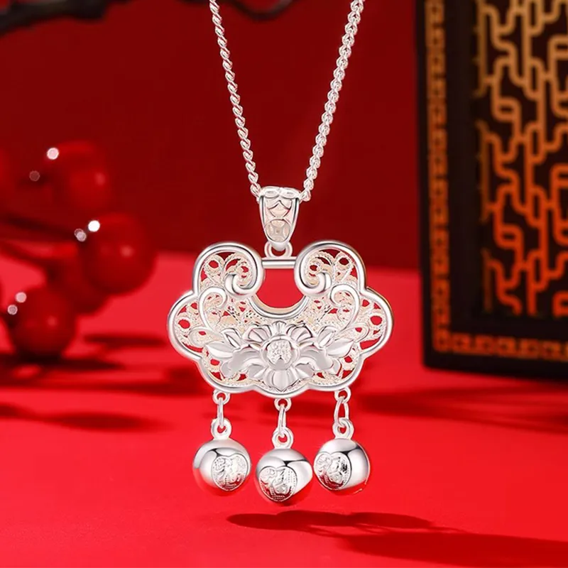 CUTE DAME Sterling Silver Necklaces Women's-1