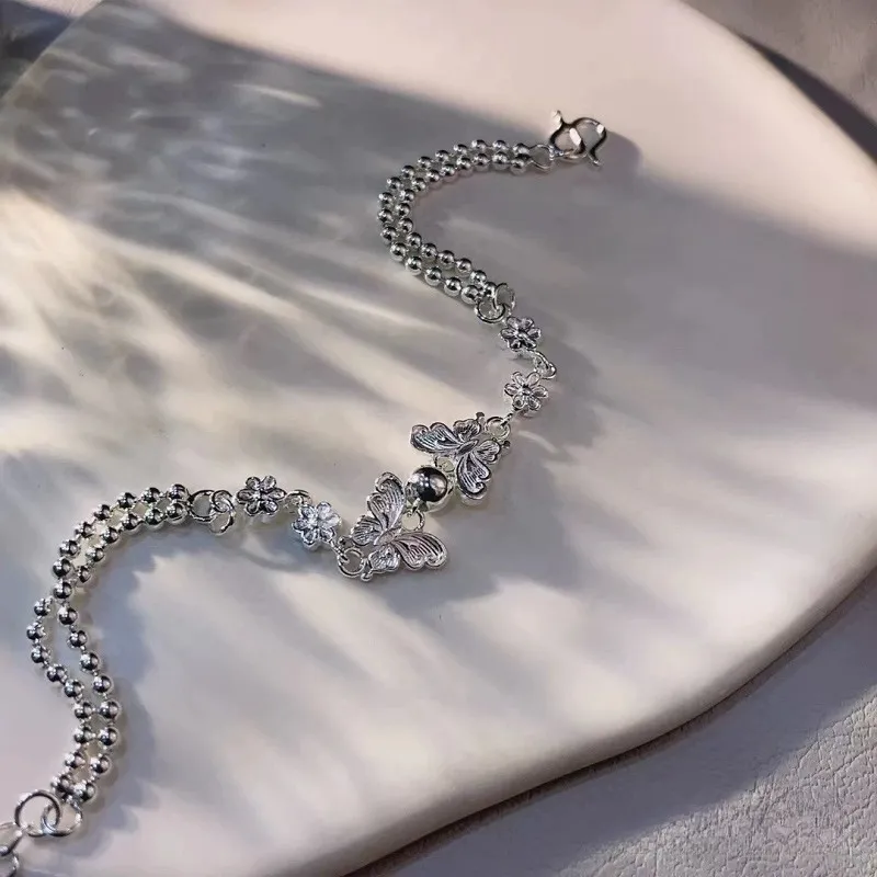 CUTE DAME S990 Pure Silver Bracelets Women's Silver-4