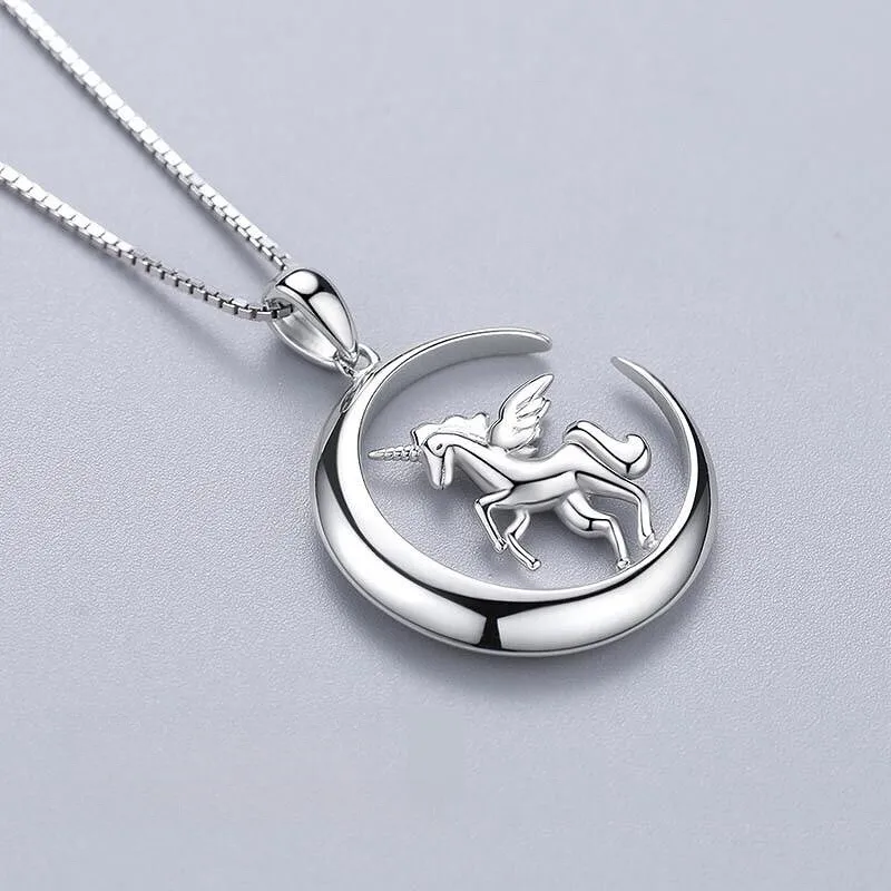 CUTE DAME S925 Silver Necklace Women's Silver-1