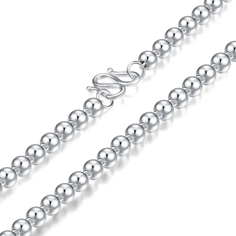 CUTE DAME Sterling Silver Necklaces Unisex-14