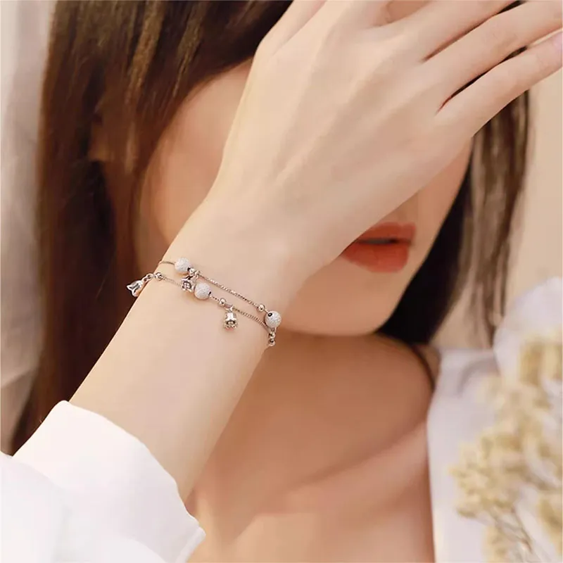 CUTE DAME S990 Fine Silver Bracelets Women's-4