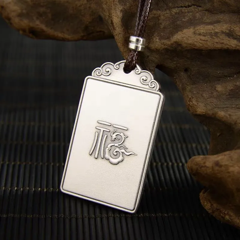 CUTE DAME 999 Fine Silver Necklaces Unisex Silver-5