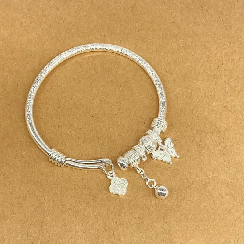CUTE DAME S999 Fine Silver Sterling Silver Bracelets Women's Silver-3