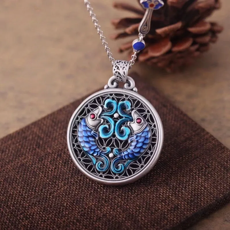 CUTE DAME S999 Sterling Silver Necklaces Unisex Silver-1