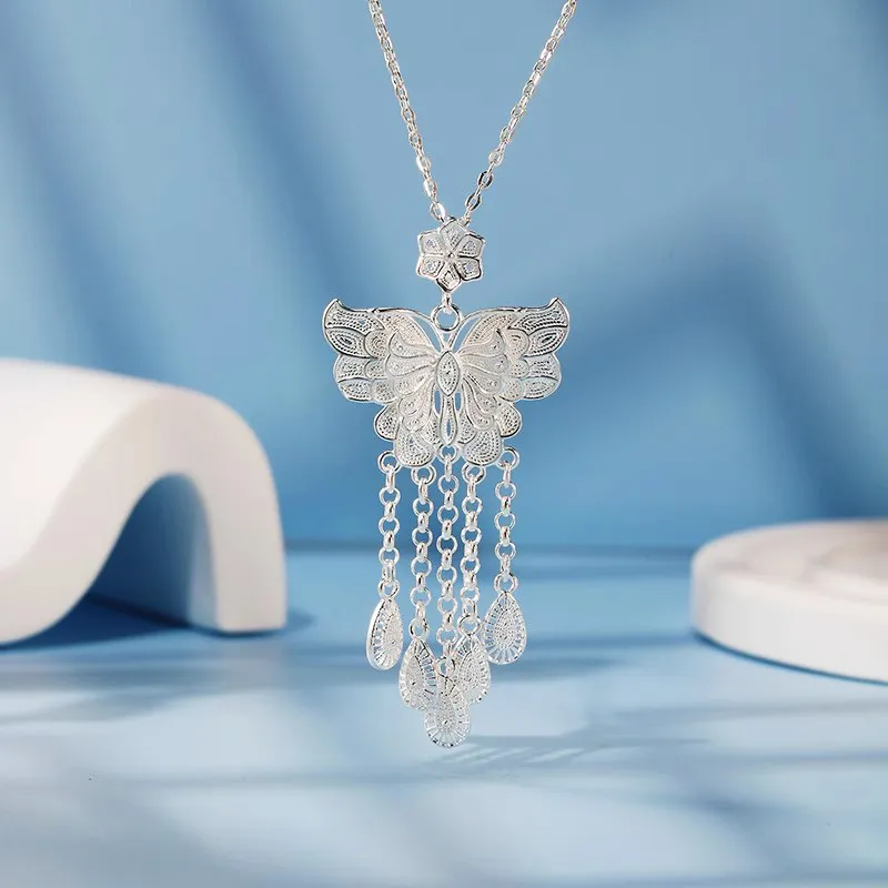 CUTE DAME 999 Fine Silver Necklaces Women's-1