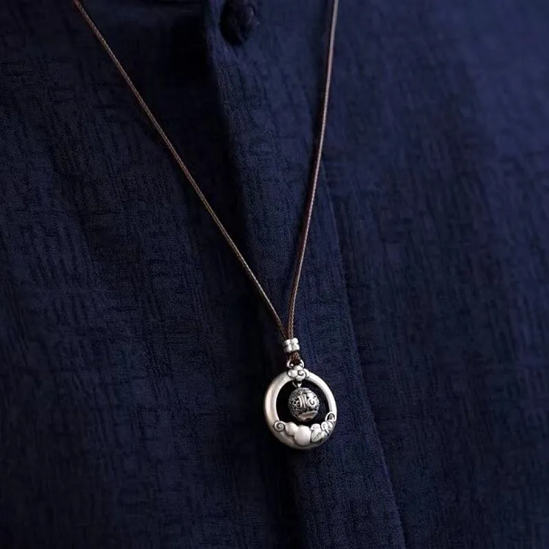 CUTE DAME S999 Sterling Silver Necklaces Unisex Silver-3