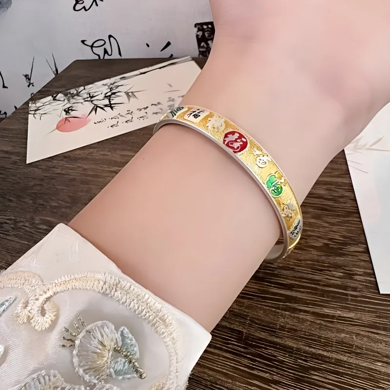 CUTE DAME S 999 Fine Silver Bangles Women's-4