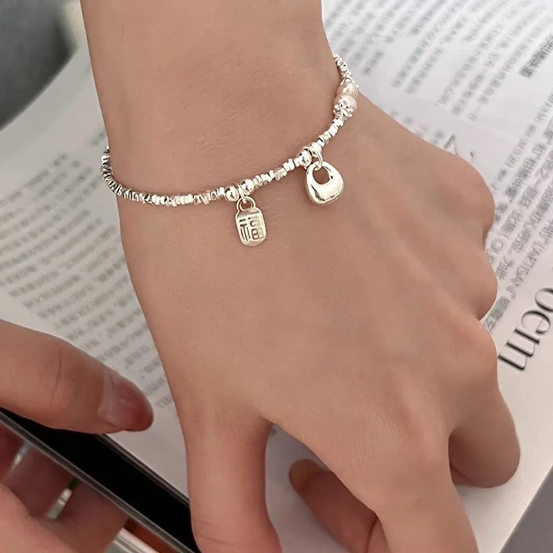 CUTE DAME Sterling Silver Bracelets Women's-3