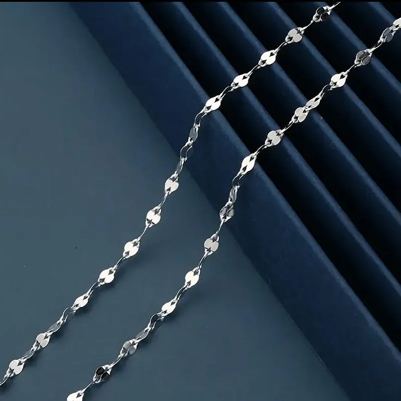 CUTE DAME S999 Sterling Silver Necklaces Women's Silver-4