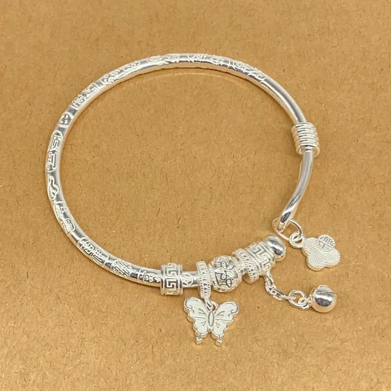 CUTE DAME S999 Fine Silver Sterling Silver Bracelets Women's Silver-1